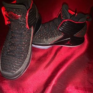 Black & Red Air Jordan’s